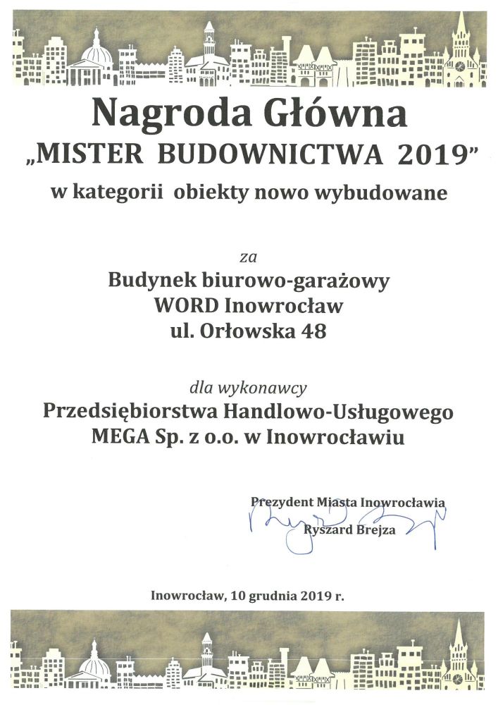 Mister Budownictwa 2019